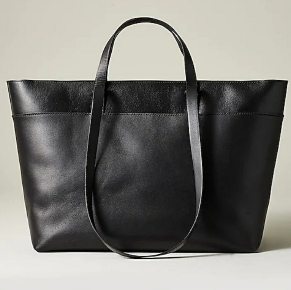 Madewell The Zip-Top Essential Tote Black NN594